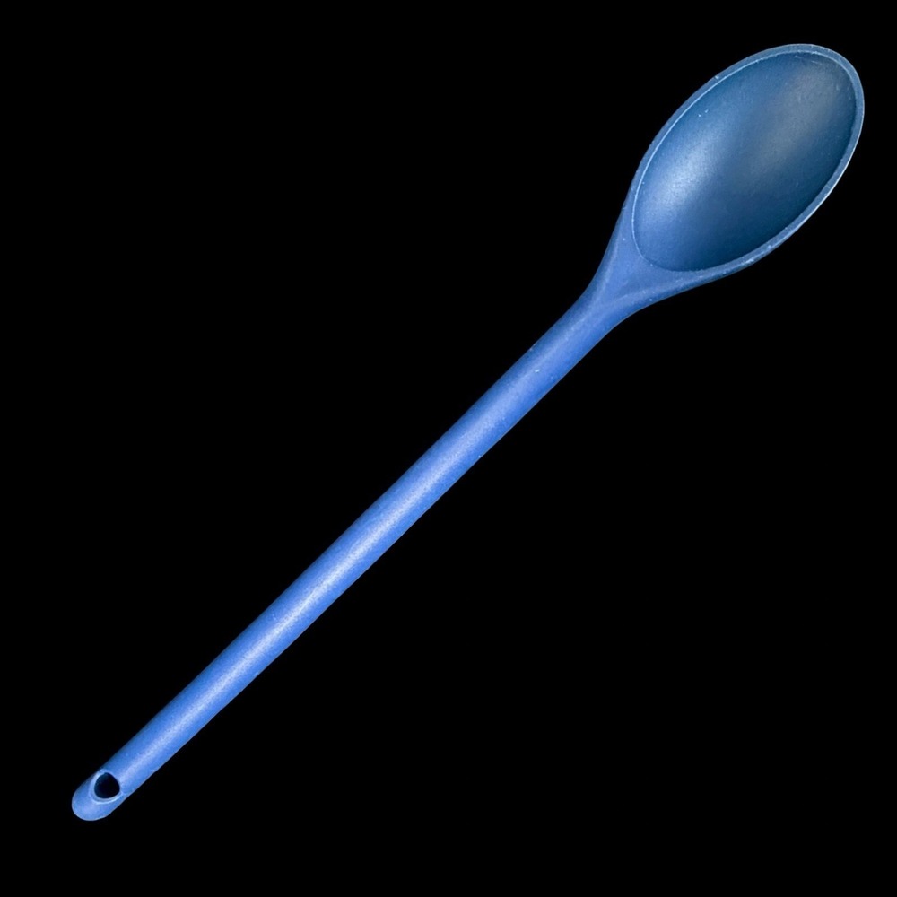 Blue Cooking Spoon Solid Plain Kitchen Utensil Single Item Durable Handle‎